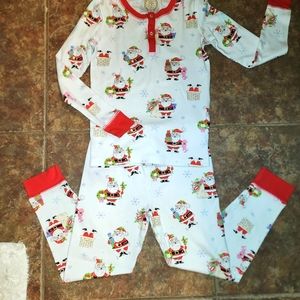 Unisex two-piece Beaufort Bonnet Company Pima cotton pajamas, size 8